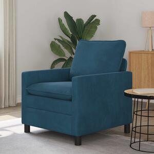 VidaXL Kanapé Kék 76 x 81 x 87,5 cm Bársony