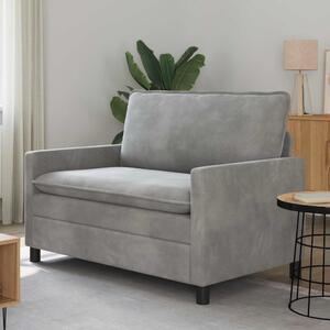 VidaXL Kanapé Világosszürke 126 x 81 x 87,5 cm Bársony