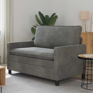 VidaXL Kanapé Sötétszürke 126 x 81 x 87,5 cm Bársony