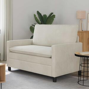 VidaXL Kanapé Krémszínű 126 x 81 x 87,5 cm Bársony