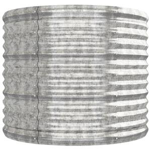 VidaXL ezüstszínű porszórt acél kerti magaságyás 296x80x68 cm