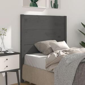 VidaXL szürke tömör fenyőfa fejtámla 96 x 4 x 100 cm