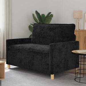 VidaXL Kanapé Fekete 126 x 81 x 87,5 cm Poliészter