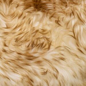 VidaXL barna melanzsszínű báránybőr szőnyeg 60 x 180 cm