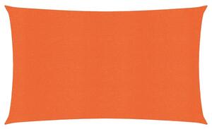 VidaXL narancssárga HDPE napvitorla 160 g/m² 2,5 x 5 m