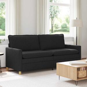 VidaXL Kanapé Fekete 196 x 81 x 87,5 cm Szövet