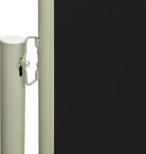 VidaXL fekete kihúzható oldalsó terasznapellenző 140 x 300 cm