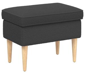 Lábpárna Sötétszürke 55 x 35 x 41 cm Bouclé
