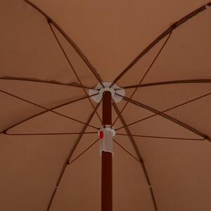 VidaXL tópszínű napernyő acélrúddal 180 cm