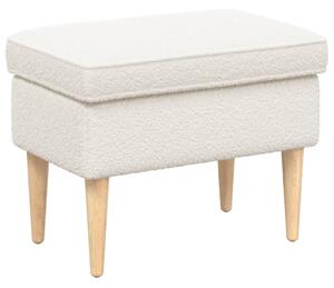 Lábpárna Krémszínű 55 x 35 x 41 cm Bouclé