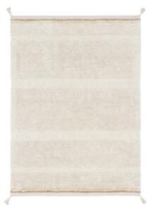 Krémszínű mosható kézi szövésű pamut szőnyeg 120x160 cm Bloom Natural – Lorena Canals