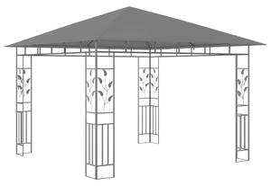 VidaXL antracitszürke pavilon szúnyoghálóval 3 x 3 x 2,73 m 180 g/m²