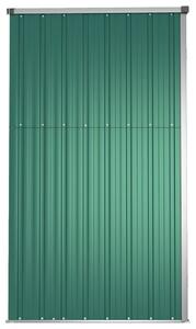 VidaXL zöld horganyzott acél kerti szerszámtároló 225 x 89 x 161 cm