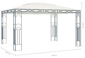 VidaXL krémszínű pavilon 400 x 300 cm