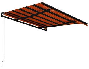 VidaXL narancssárga és barna automata napellenző 300 x 250 cm