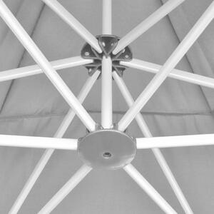VidaXL szürke összecsukható hatszög alakú pop-up pavilon 3,6 x 3,1 m