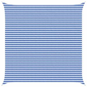 VidaXL Napernyő Vászon Kék és Fehér 5 x 5 m HDPE