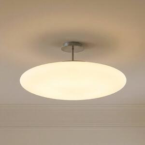 Lindby LED mennyezeti világítás Gunda, fehér, üveg, Ø 48 cm, dimmelhető, dimmelhető, Fehér / opál, Nappali / Étkező, Üveg, Modern