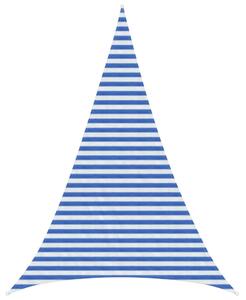 VidaXL Napernyő Vászon Kék és Fehér 3 x 4 x 4 m HDPE