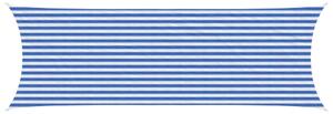 VidaXL Napernyő Vászon Kék és Fehér 2 x 6 m HDPE