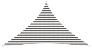 VidaXL Napernyő Vászon Világosszürke és fehér 3,5 x 3,5 x 4,9 m HDPE