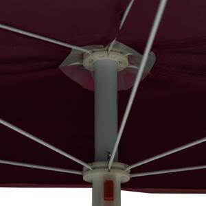 VidaXL bordó félköríves napernyő rúddal 180 x 90 cm