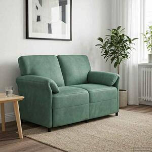 VidaXL Kétüléses Kanapé Tengeri Zöld 138 x 83 x 95 cm Bársony