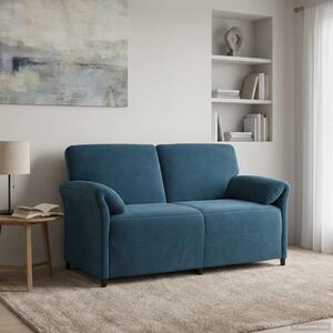 VidaXL Kétüléses Kanapé Kék 158 x 83 x 95 cm Bársony