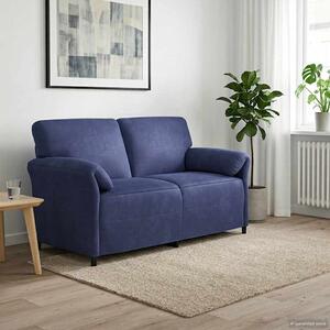 VidaXL Kétüléses Kanapé Rendőrségi kék 158 x 83 x 95 cm Bársony