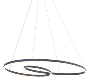 Skandináv függőlámpa fekete 110 cm LED-del, 3 fokozatban dimmelhető - Circuit