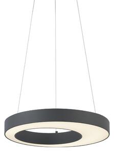 Modern függőlámpa fekete 50 cm LED-del, 3 lépésben dimmelhető - Organici