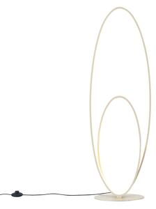 Design állólámpa bézs színben, LED-del, 3 lépésben dimmelhető - Boomerang