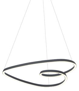 Skandináv függőlámpa fekete 72 cm LED-del, 3 fokozatban dimmelhető - Circuit