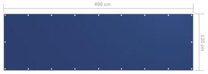 VidaXL kék oxford-szövet erkélyparaván 120 x 400 cm