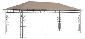 VidaXL tópszínű pavilon szúnyoghálóval 6 x 3 x 2,73 m 180 g/m²