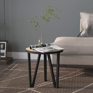 Sonoma-tölgyszínű MDF dohányzóasztal Ø35 cm