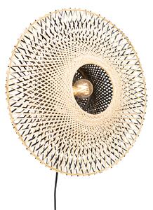 Okos fali lámpa bambusz 50 cm dugóval, Wi-Fi-vel A60 - Rina