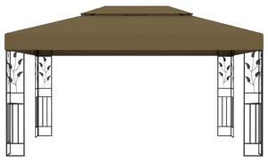 VidaXL tópszínű dupla tetős pavilon 3 x 4 m 180 g/m²
