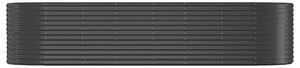 VidaXL antracitszürke porszórt acél kerti magaságyás 322x100x68 cm