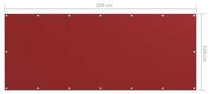 VidaXL piros oxford-szövet erkélyparaván 120 x 300 cm