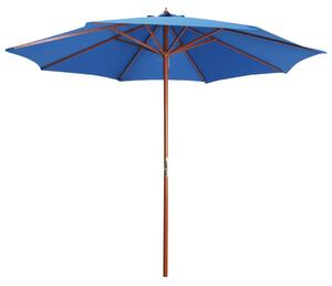 VidaXL kék napernyő farúddal 300 x 258 cm