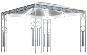 VidaXL krémszínű pavilon LED fényfüzérrel 300 x 300 cm