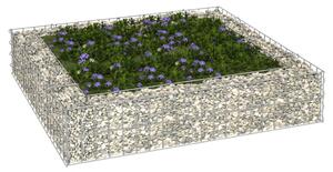 Horganyzott acél gabion magaságyás 100 x 100 x 20 cm
