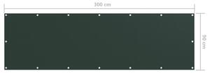 VidaXL sötétzöld oxford-szövet erkélynapellenző 90 x 300 cm