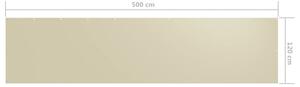 VidaXL krémszínű oxford-szövet erkélynapellenző 120 x 500 cm