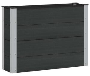VidaXL Kerti magaságyás Fekete 100 x 30 x 72 cm
