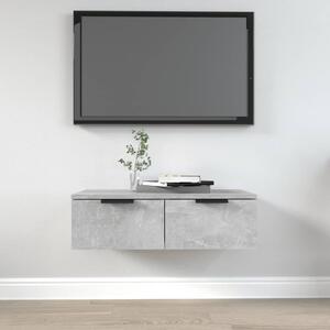 Betonszürke szerelt fa faliszekrény 68 x 30 x 20 cm