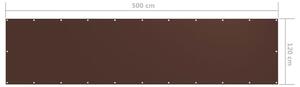 VidaXL barna oxford-szövet erkélyparaván 120 x 500 cm