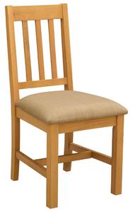 Étkezőszék VENLO 2 pcs Tömör Tölgyfa Bézs 45 x 53 x 92 cm