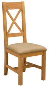 Étkezőszék 2 pcs Tömör Tölgyfa Bézs 45 x 54 x 105 cm